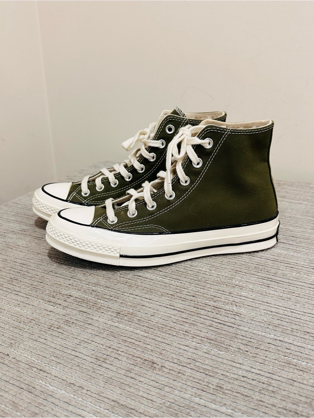 Converse Chuck 70 High Top Utility Green Olive Canvas Sneakers A00754C M6/W8